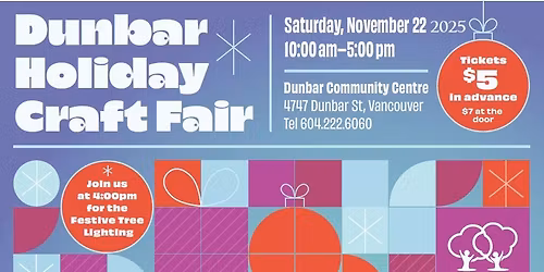 Dunbar Holiday Craft Fair & Tree Lighting 2025