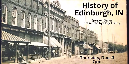Speaker Series: History of Edinburgh