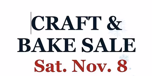 CRAFT & BAKE SALE