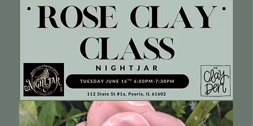 Clay Hand Built Rose Class at Nightjar