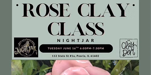 Clay Hand Built Rose Class at Nightjar