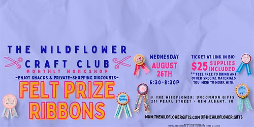 Make Felt Prize Ribbons with The Wildflower Craft Club