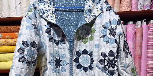 Quilted Sweatshirt Jacket  Saturdays: 3\/21 AND 4\/25 12:00 - 5:00