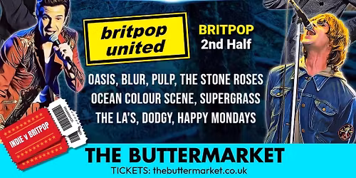 DOUBLE Header INDIE v BRITPOP (1st Half: all4indie 2nd Half Britpop United)