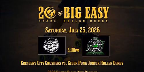 Crescent City Crushers vs. Cyber Punk Junior Roller Derby