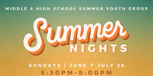 Summer Nights Youth Group