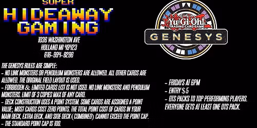Yugioh - Genesys Format
