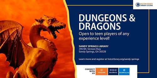 DUNGEONS & DRAGONS @ Sandy Springs Library