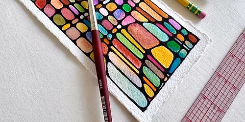 Stained-Glass Mixed Media  