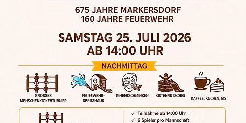 675 Jahre Markersdorf und 160 Jahre Feuerwehr 