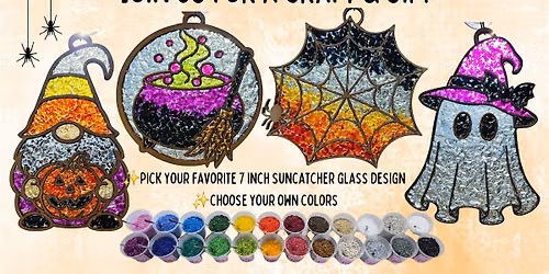 Craft & Sip - Glass Suncatcher Workshop - at Billy Birch!