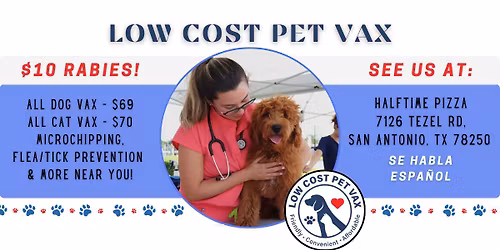 San Antonio Low Cost Pet Vaccinations (Tezel Rd) - $10 Rabies