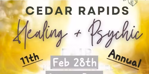 11th Annual Cedar Rapids Healing & Psychic Fair