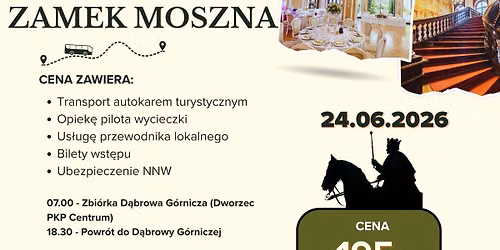 Wycieczka w i\u015bcie kr\u00f3lewskim stylu \ud83d\udc51 ZAMEK MOSZNA