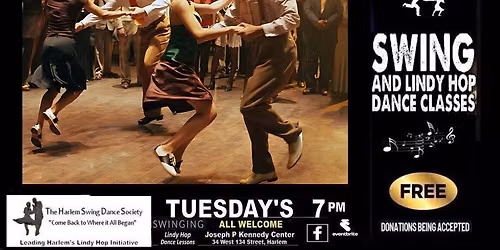 TUESDAYS  FREE Swinging Lindy Hop Class!