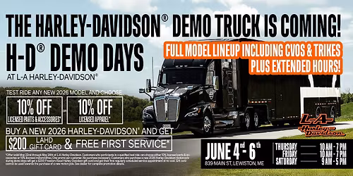 Demo Days at L-A Harley-Davidson