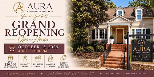 Aura Aesthetics & Wellness Grand Reopening