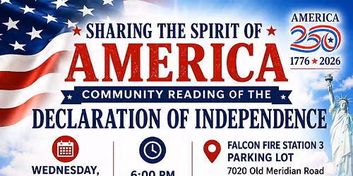 Sharing the Spirit of America - Reading of the Declaration of Independence