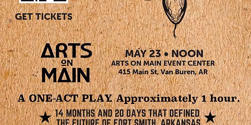The Western District at Arts on Main Event Center (May 23, Noon) Presented by Van Buren A&P