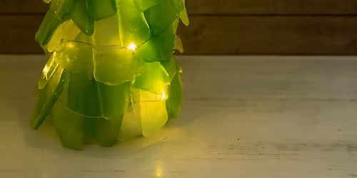 Lighted Sea Glass Grinch Tree @ United Nutrition