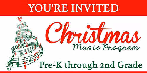 PreK through 2nd Grade Music Program