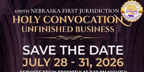 109th Nebraska First Jurisdiction COGIC Holy Convocation
