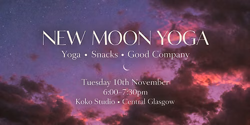 November New Moon Yoga + Snack Gathering