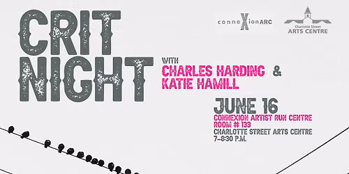 Crit Night #4 w\/ Charles Harding and Katie Hamill