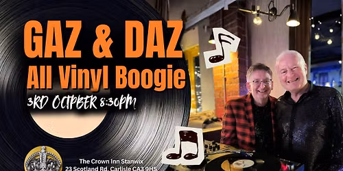 Gaz and Daz All Vinyl Boogie @ The Crown Inn Stanwix
