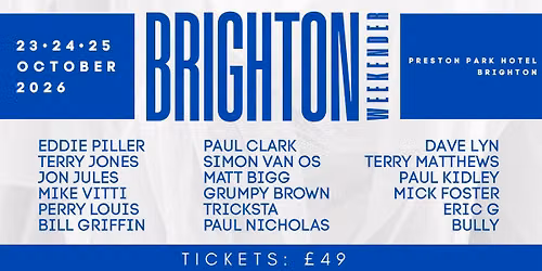 Brighton Weekender 2026