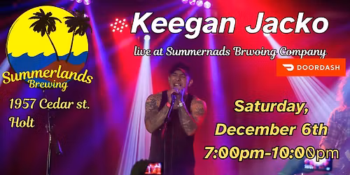 Keegan Jacko live at Summerlands Brewing Company!
