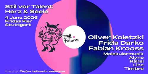 HERZ & SEELE x STIL VOR TALENT \u2013 OPEN AIR AUF FRIDAS PIER!