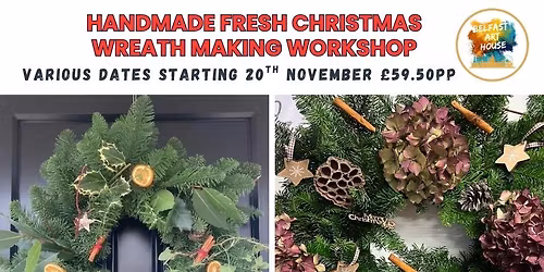 Fresh Christmas Door Wreath Making Workshops