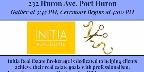 \ud83c\udf89 You\u2019re Invited: Grand Opening & Ribbon Cutting \u2013 Initia Real Estate Brokerage! \ud83c\udf89