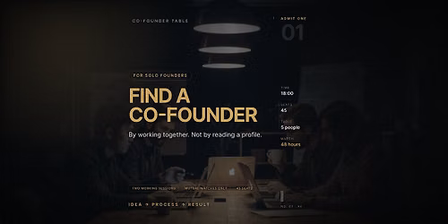 Melbourne Co-Founder Matching: Find a Partner by Solving Real Problems