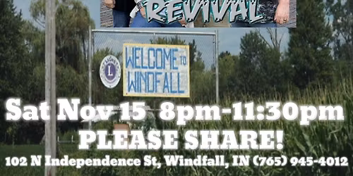 The Windmill Tavern - Windfall Presents Country Music by Road House Revival