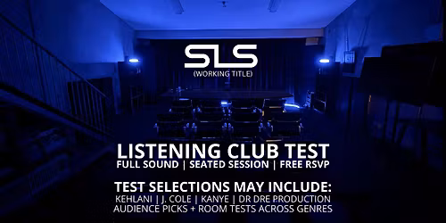 SLS: Music Listening Club Test \u2014 Hip-Hop & R&B Focus
