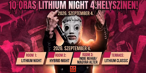 10 \u00f3r\u00e1s Lithium Night 4 helysz\u00ednen \/ KASSA HAJ\u00d3