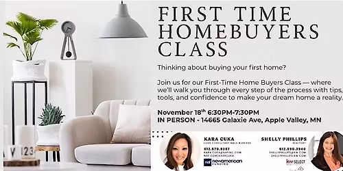 In Person First Time Home Buyer Info Session