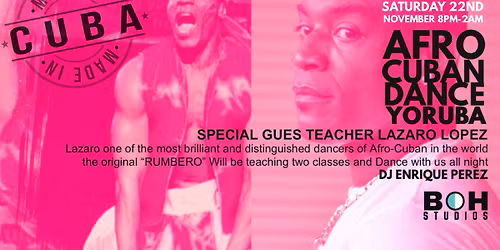 Salsa Explosion Party! FEAT: The Afro Cuban dance Master Lazaro Lopez, Classes and social