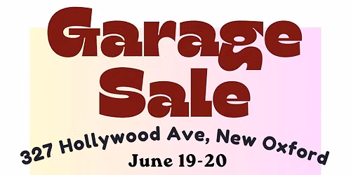 Rain or Shine Garage Sale