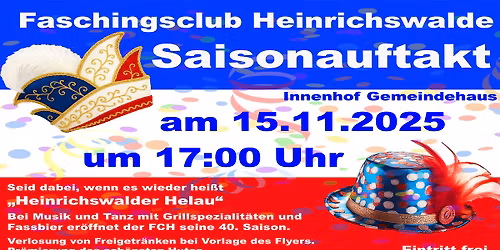 Saisonauftakt Faschingsclub Heinrichswalde