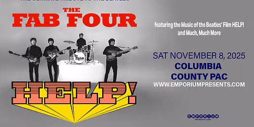 The Fab Four: Tribute to The Beatles Help! in Evans GA