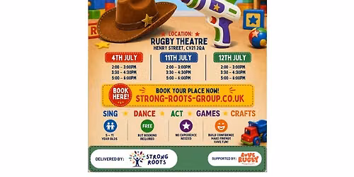 FREE Toybox Takeover Musical Theatre Creative Workshops