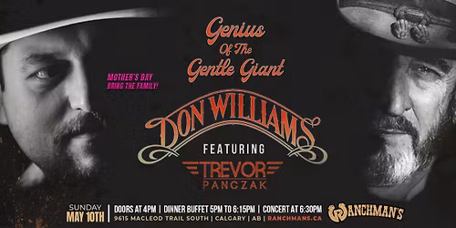 DON WILLIAMS TRIBUTE SHOW BY TREVOR PANCZAK LIVE AT RANCHMANS CALGARY