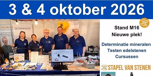 Determinatie op Internationale Mineralenbeurs Rijswijk
