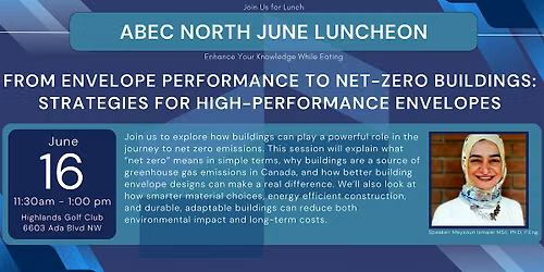 ABECN June Luncheon - From Envelope Performance to Net-Zero Buildings