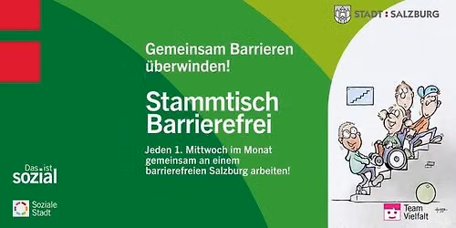 Stammtisch Barrierefrei | Jeden 1. Mittwoch im Monat