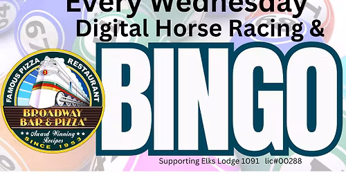 Digital Horse Racing & BINGO at Broadway Pizza\u00ae Rochester