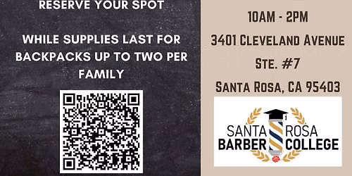 Haircuts & Backpacks with Angel Foundation of Sonoma County